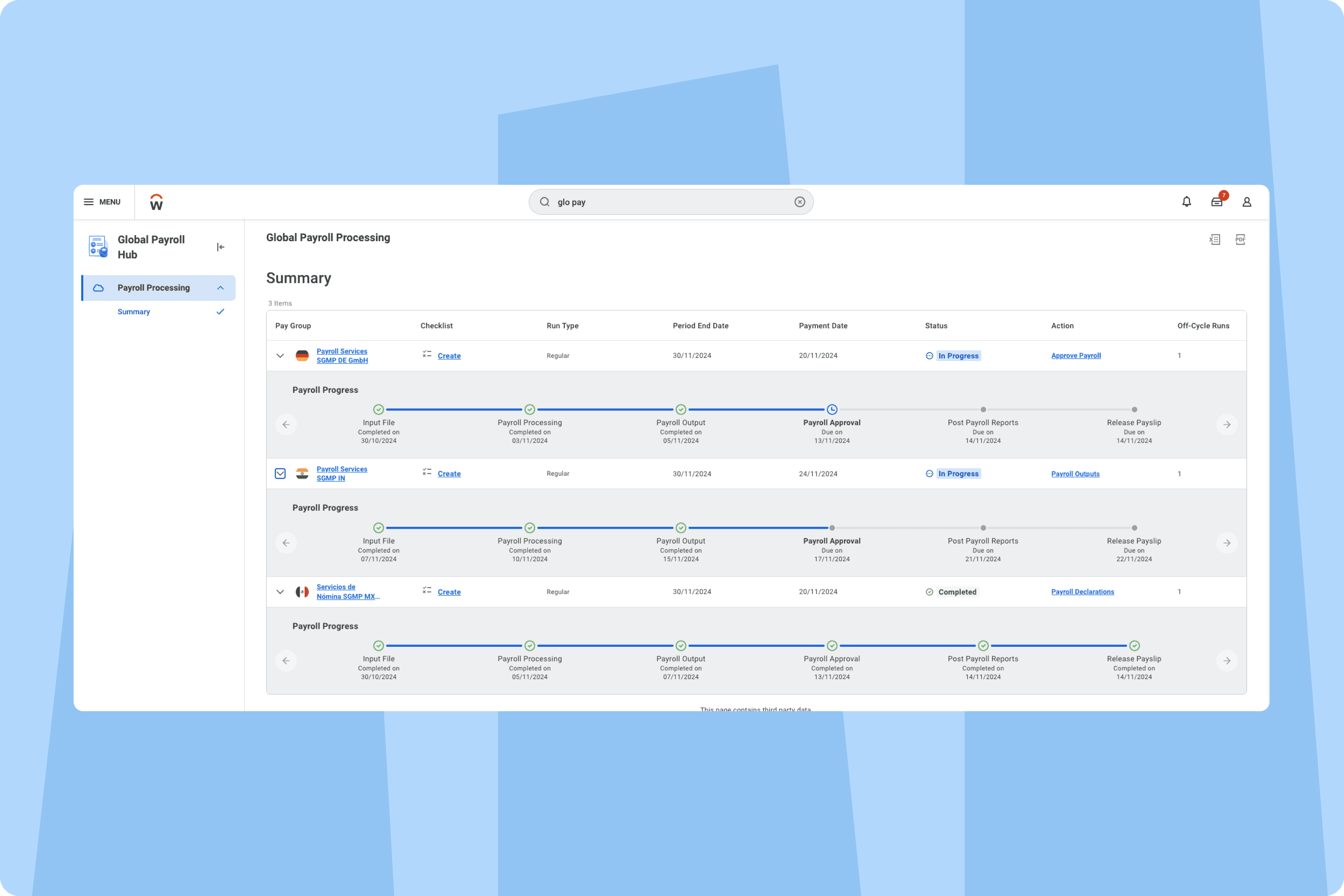 integrate Workday HCM and payroll