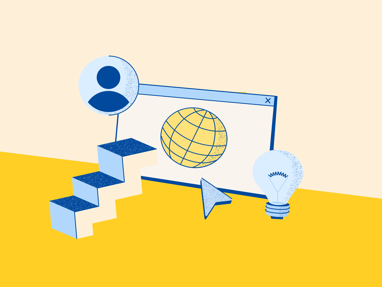 blog hero illustration ladder software application window