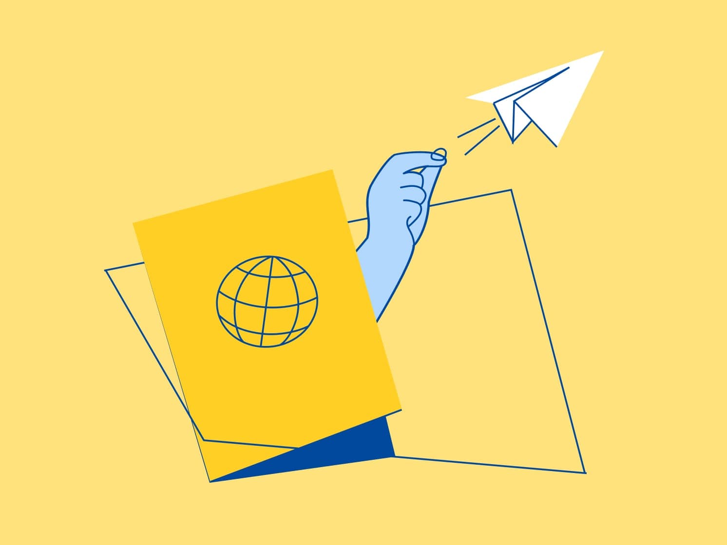 blog hero illustration of sending a document