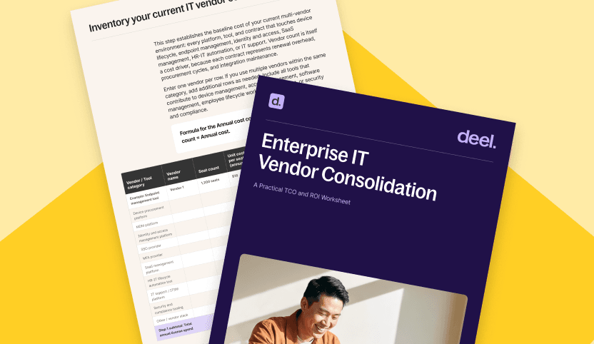 Enterprise it vendor consolidation card