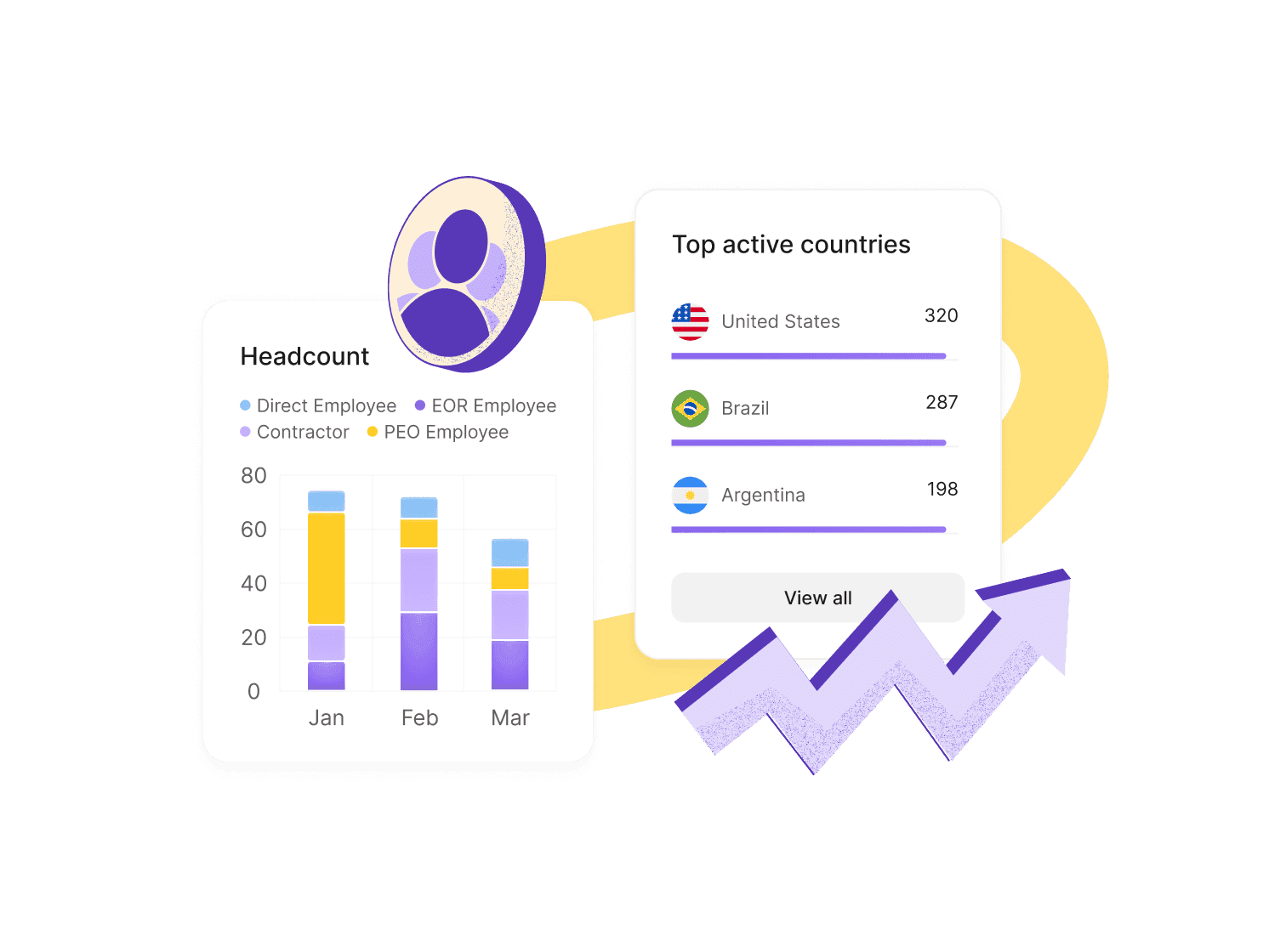 New analytics and reporting in Deel blog hero illustration