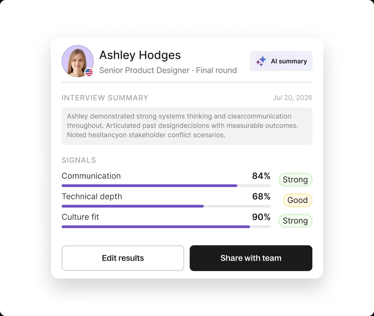 ai assisted screening and interview intelligence