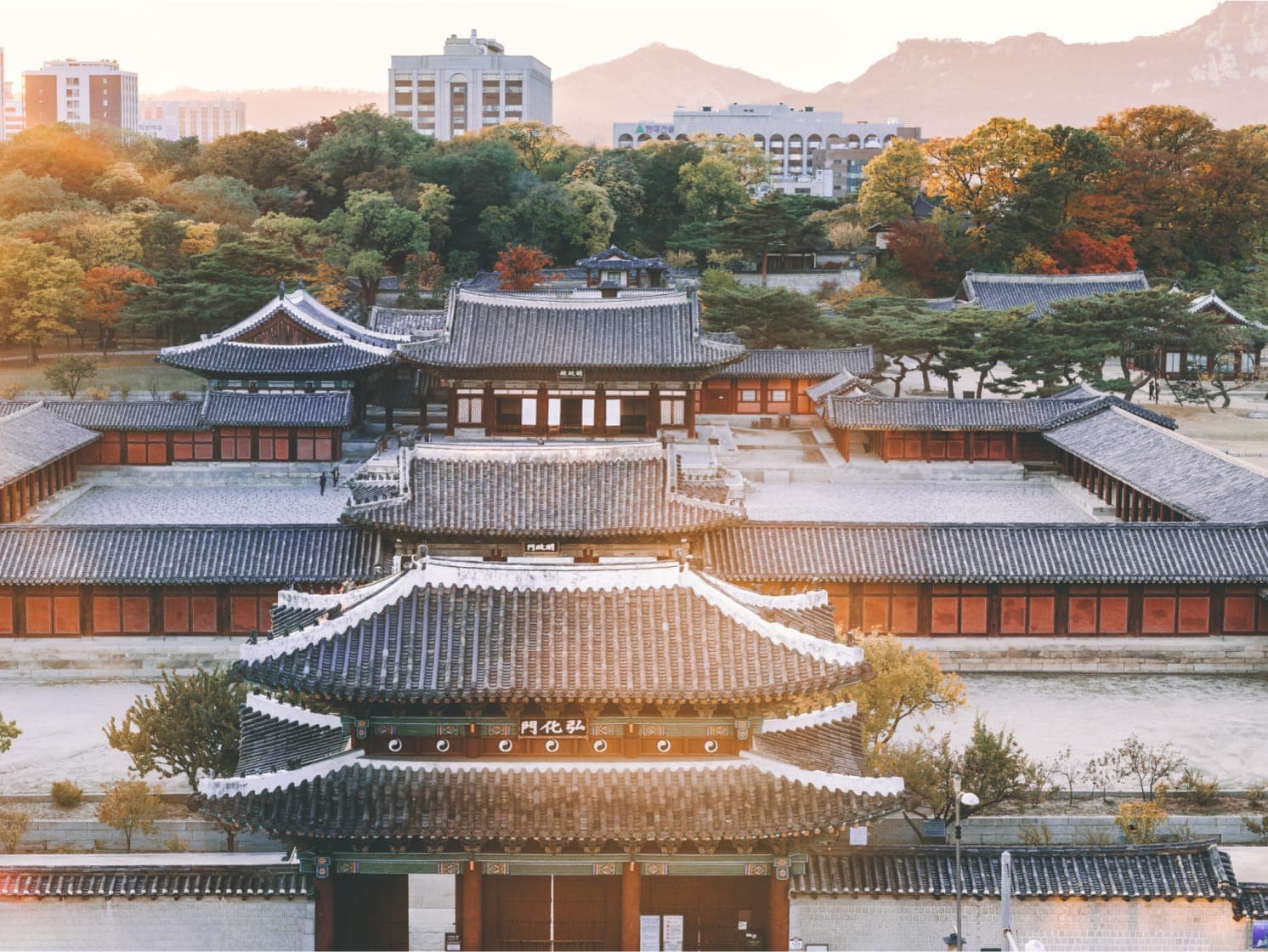 A view of a temple in Korea