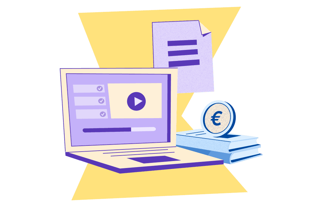 hero illustration Deel courses