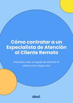 Guía Cómo contratar a un Especialista de Atención al Cliente Remoto - Español cover