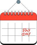 pay day calendar illustration