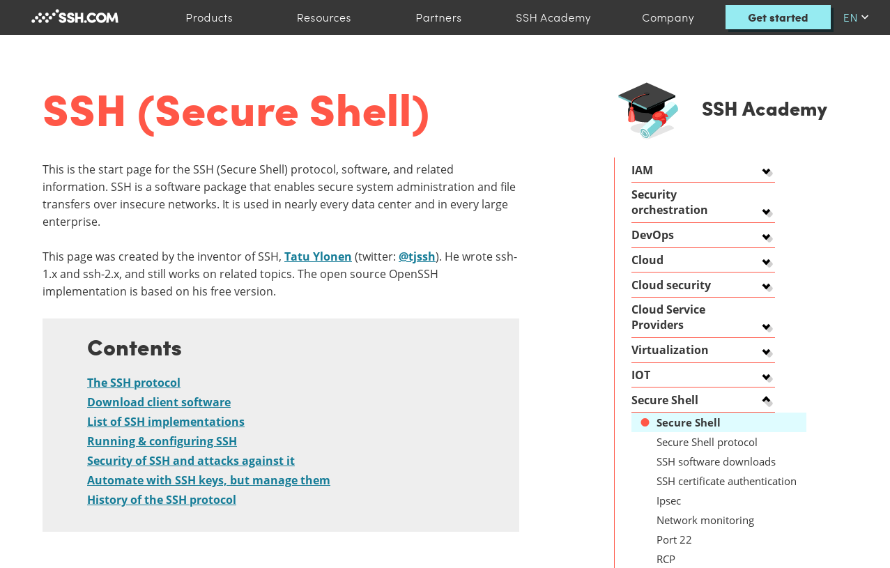 SSH - Secure Shell