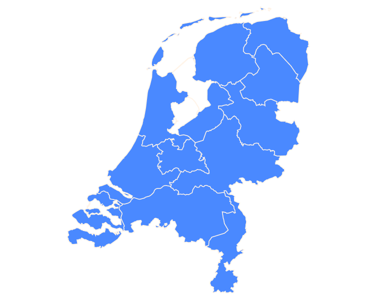 map of the Netherlands