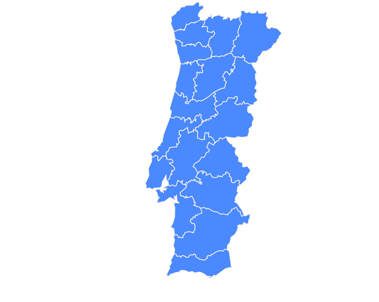 map of Portugal