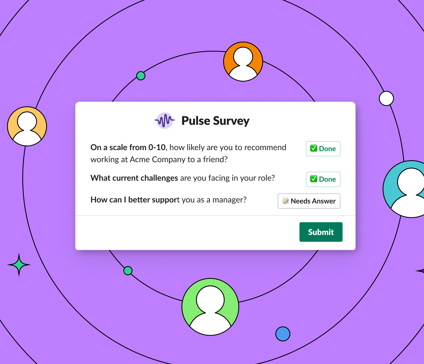 Roots is making Pulse Surveys easy for the whole team